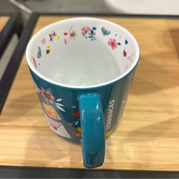 Starbucks Confetti Hearts Ceramic Cup Coffee Mug Valentines Day Tumbler NWT 2023 - Picture 6 of 9